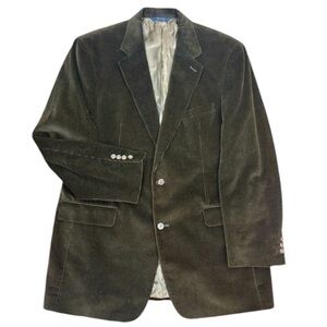 BROOKS BROTHERS $548‎ Men's Chocolate Brown Corduroy Jacket Coat Blazer 43 Long